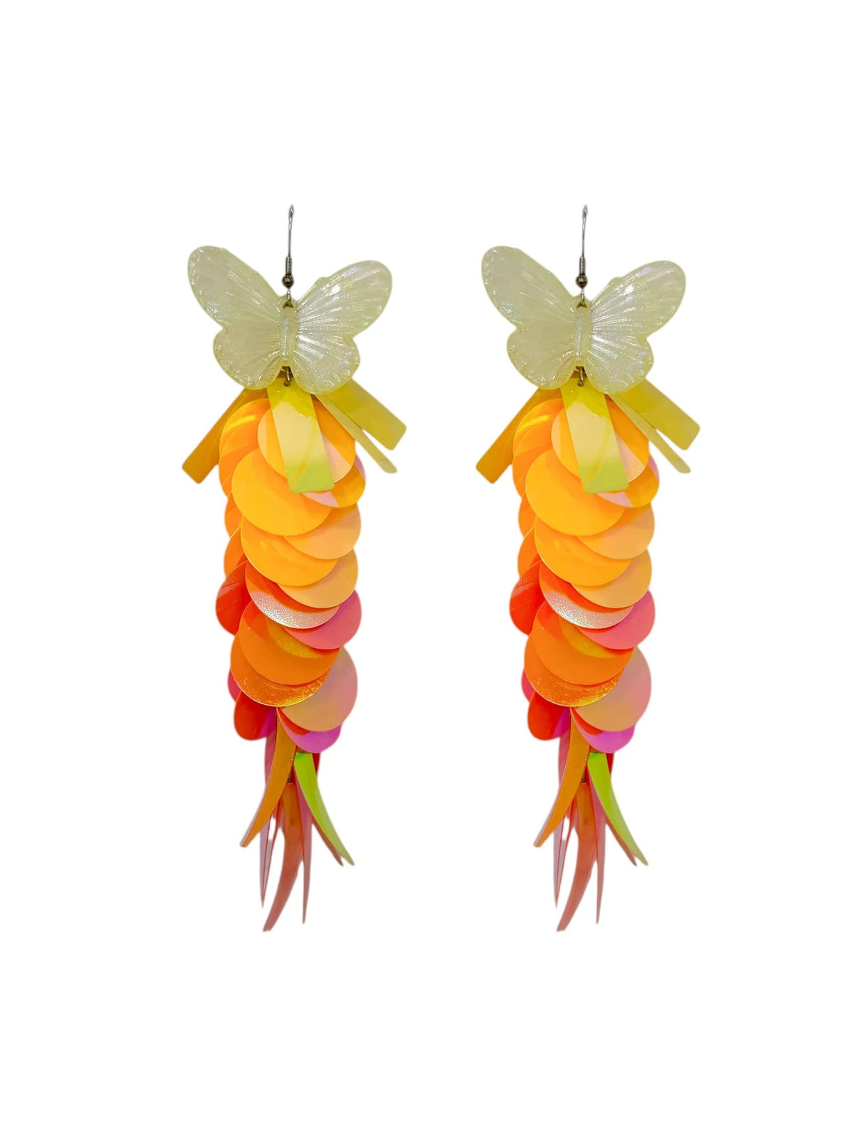 Brinco Paetê Borboleta Solar