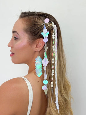 Brinco Paetê Sereia Irizado