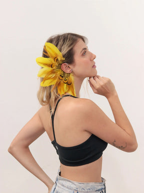 Ear Cuff Solar Amarelo