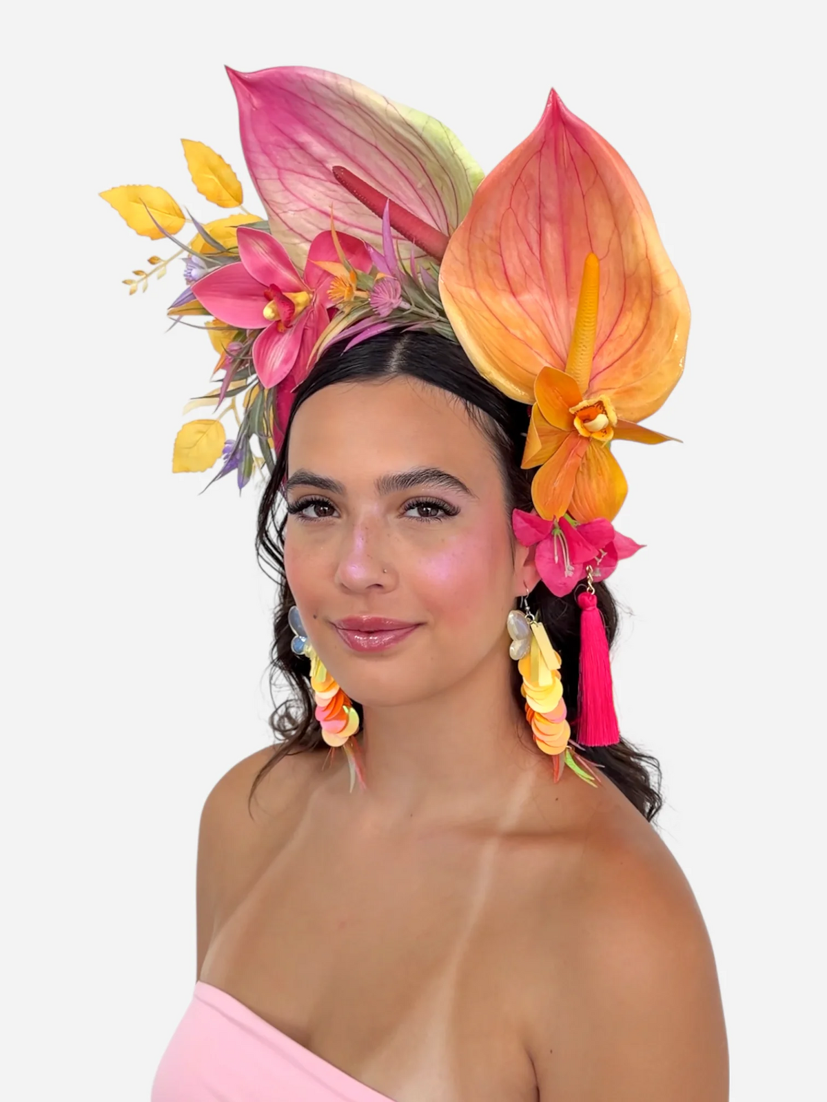 Tiara Buquê Floral Máxi