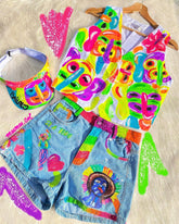 Conjunto Short e Colete Abadá