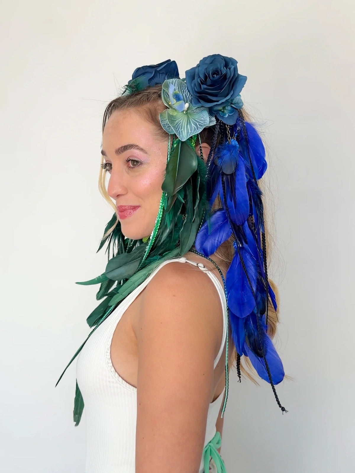 Bico de Pato Flores Azul Royal