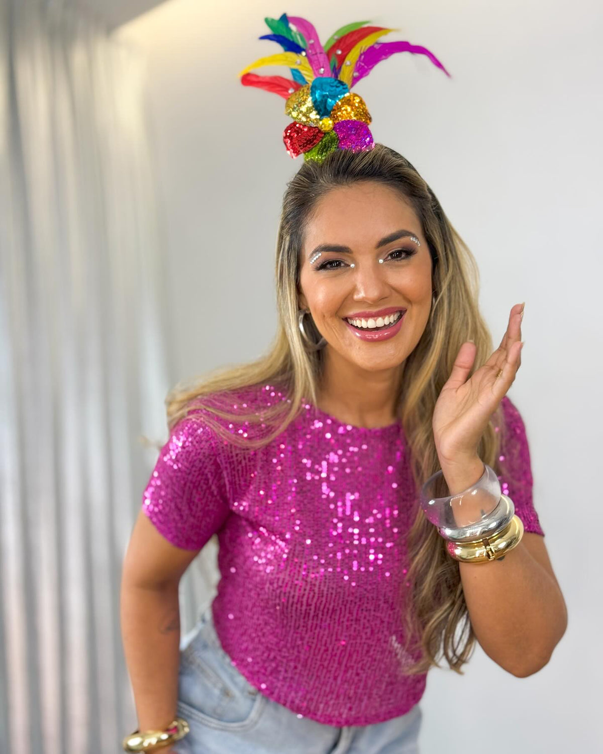 Conjunto Blusa Folia + Short jeans