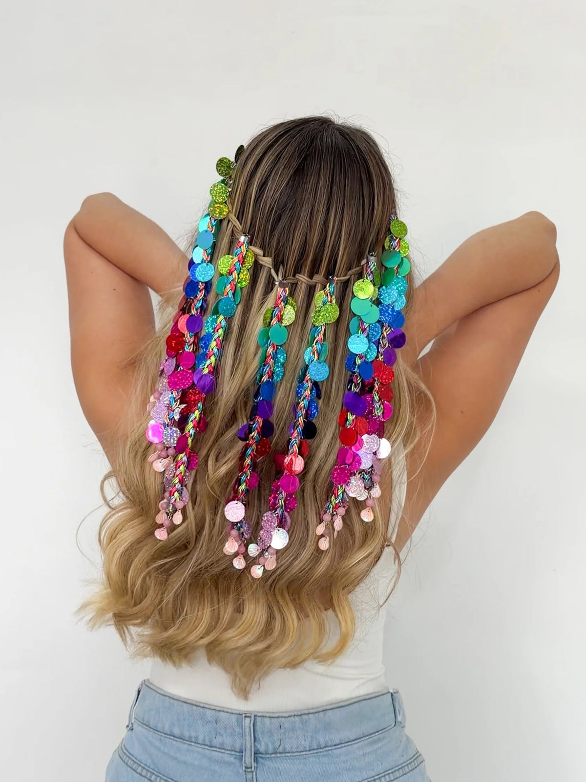 Tic-Tac Paetê Holográfico Arco-Íris