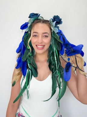 Bico de Pato Flores Azul Royal