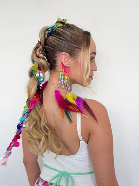 Ear Cuff Miçangas Neon